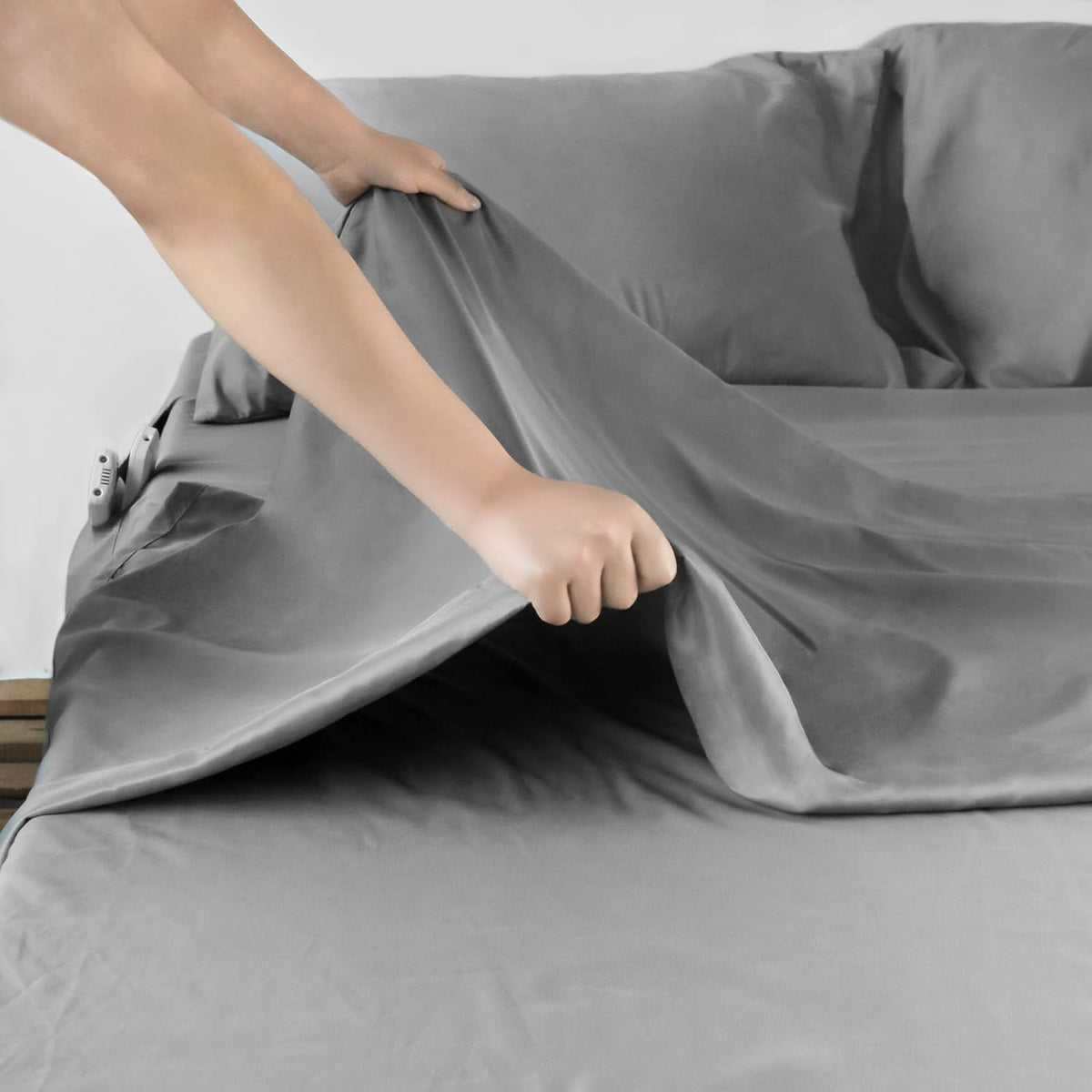 Deep Pocket Queen Sheet Set - 4 Piece Queen Size Bed Sheet Set, Fade Resistant Queen Sheet Set - Extra Deep Pocket Fitted Sheet,Fits 16in to 24in Pillow Top Air Bed Mattress
