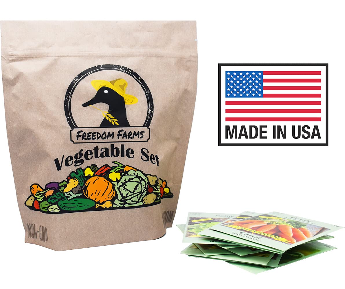 Set of 43 Assorted Vegetable & Herb Seeds 43 Varieties Create a Deluxe Garden All Seeds are Heirloom, 100% Non-GMO! by Black Duck Brand Assorted Varieties