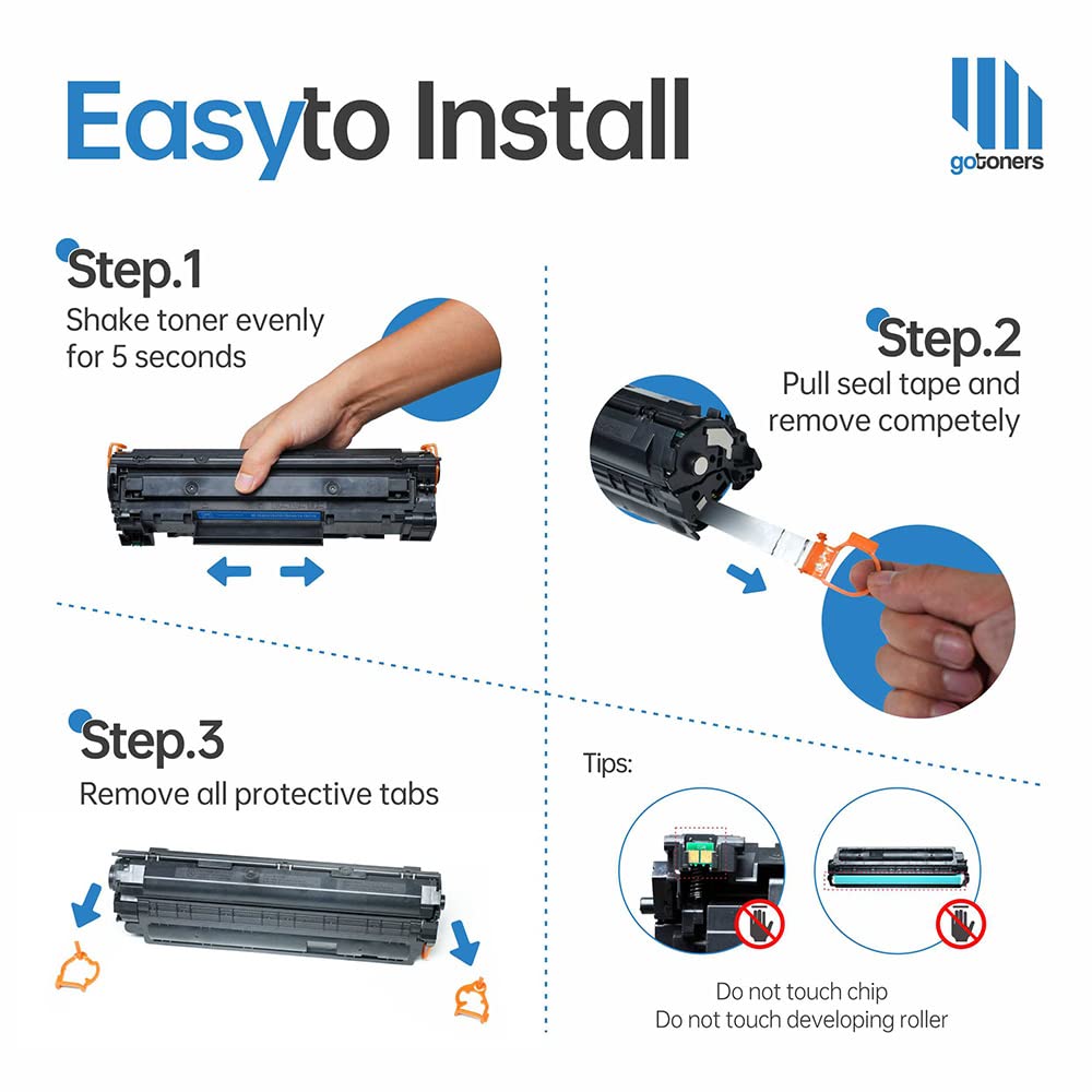 (Latest Chip) Gotoners 4PK Compatible Toner Cartridge for HP 204 204A CF510A CF511A CF512A CF513A Toner for HP Color Laserjet Pro MFP M180nw M180n M181fw M154nw M154a