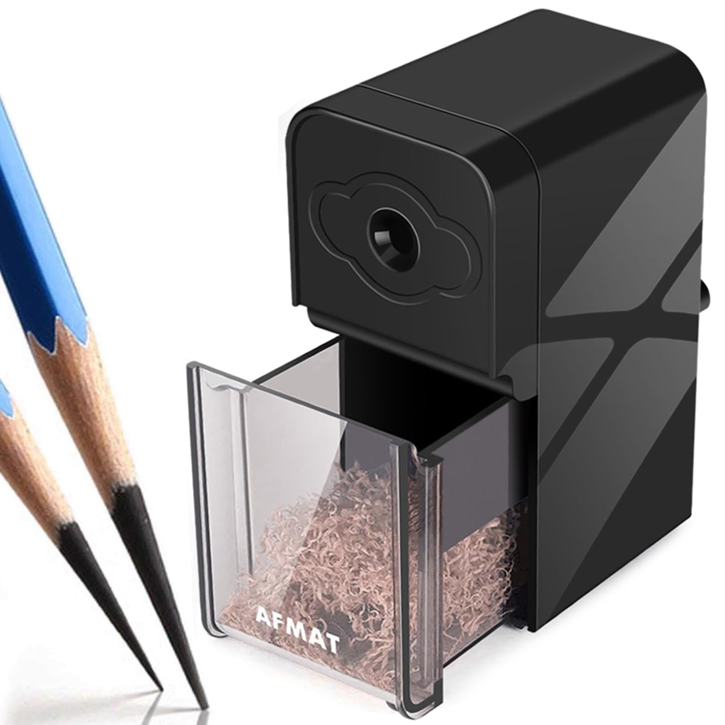 AFMAT Long Point Pencil Sharpener, 8-20mm Long Pencil Nibs, Self-Feed & Adjustable Pencil Sharpness, Artist Pencil Sharpener Manual for φ6-8.2mm Charcoal/Art/Drawing/Sketching/Colored Pencils