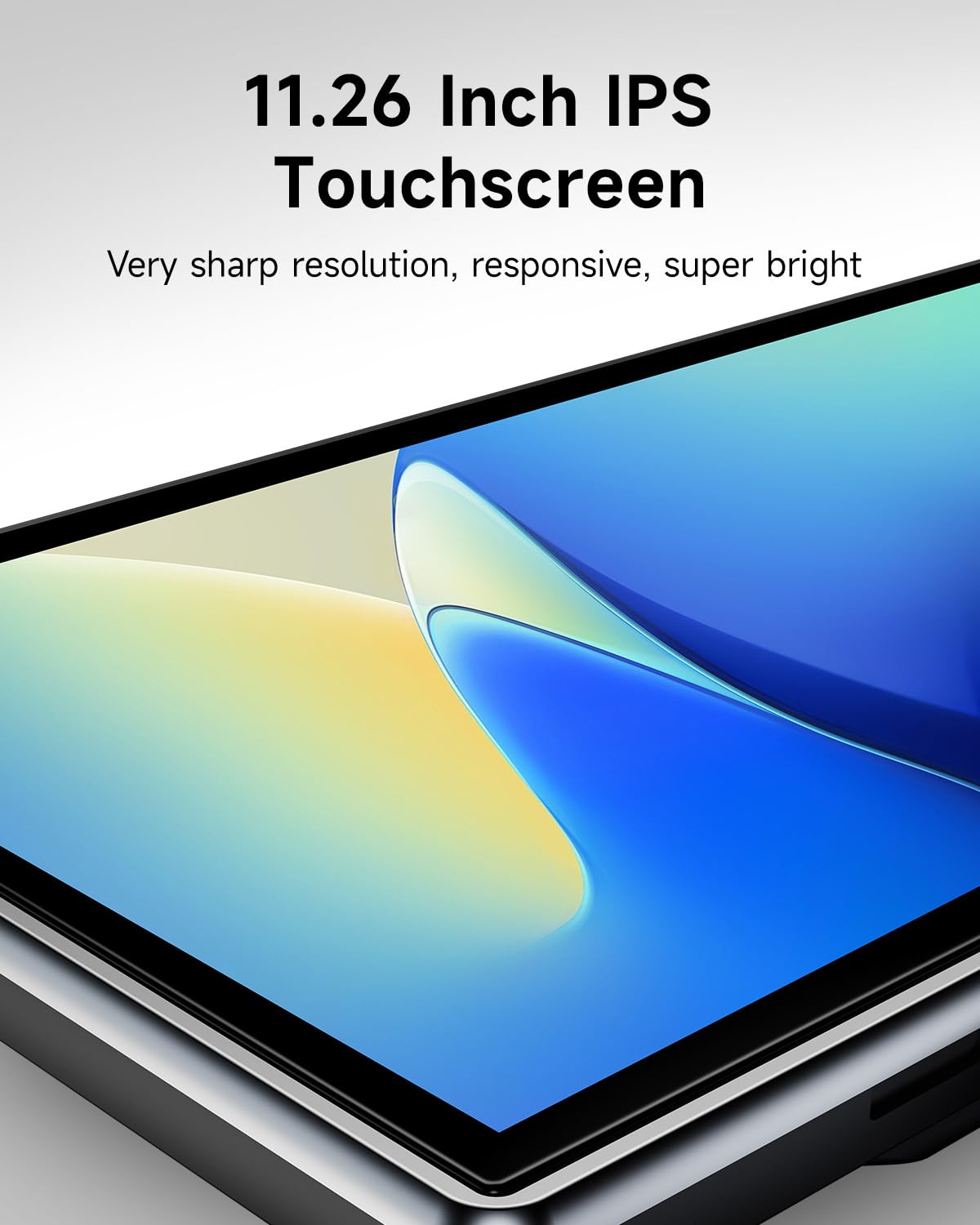 11.26'' Wireless Portable Car Play Screen for A-pple CarPlay & Android Auto, Backup Camera, Mirror Link, Bluetooth, Voice Control, GPS Navigation, FM