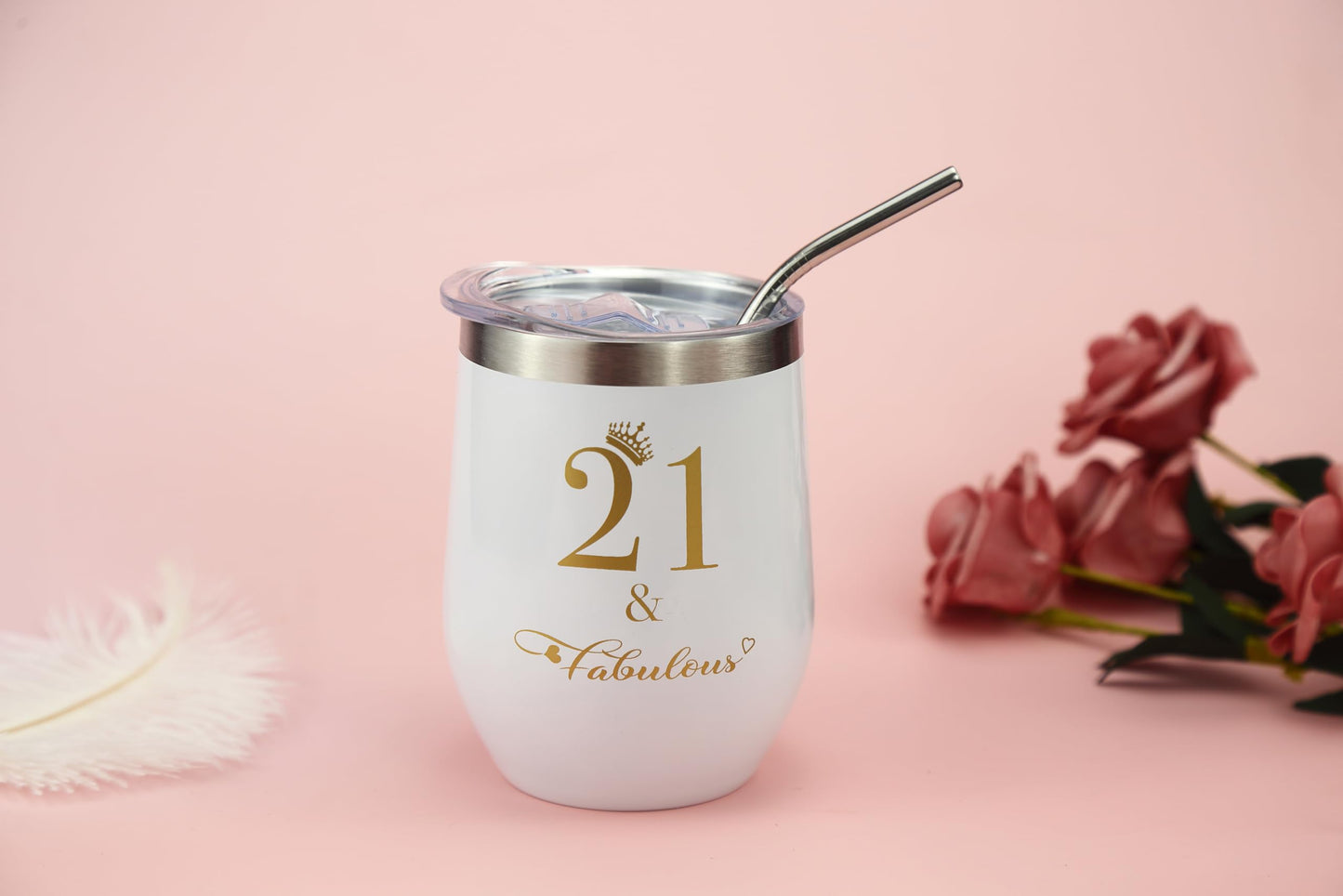 Carselage 21st Birthday Gifts for Her, Unique 21 Years Old Crystal Gifts Basket Decorations for Women, Friends, Younger Sister, Daughters, BFF, Granddaughters