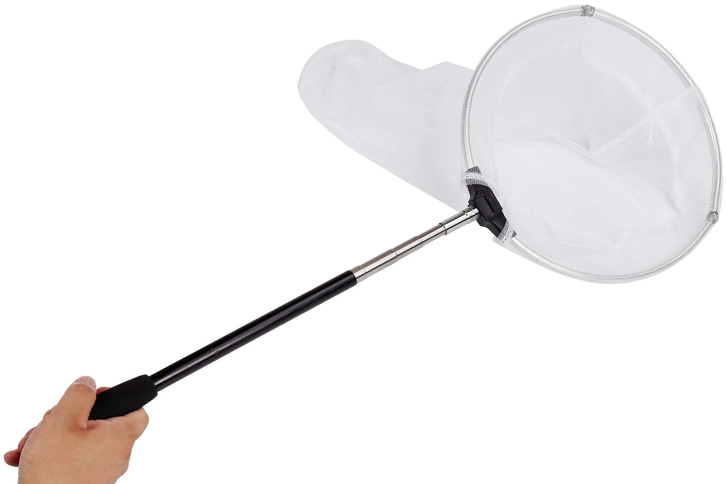 (25cm Ring, 120cm Handle) - RESTCLOUD Insect and Butterfly Net with 25cm Ring, Handle Extends to 120cm