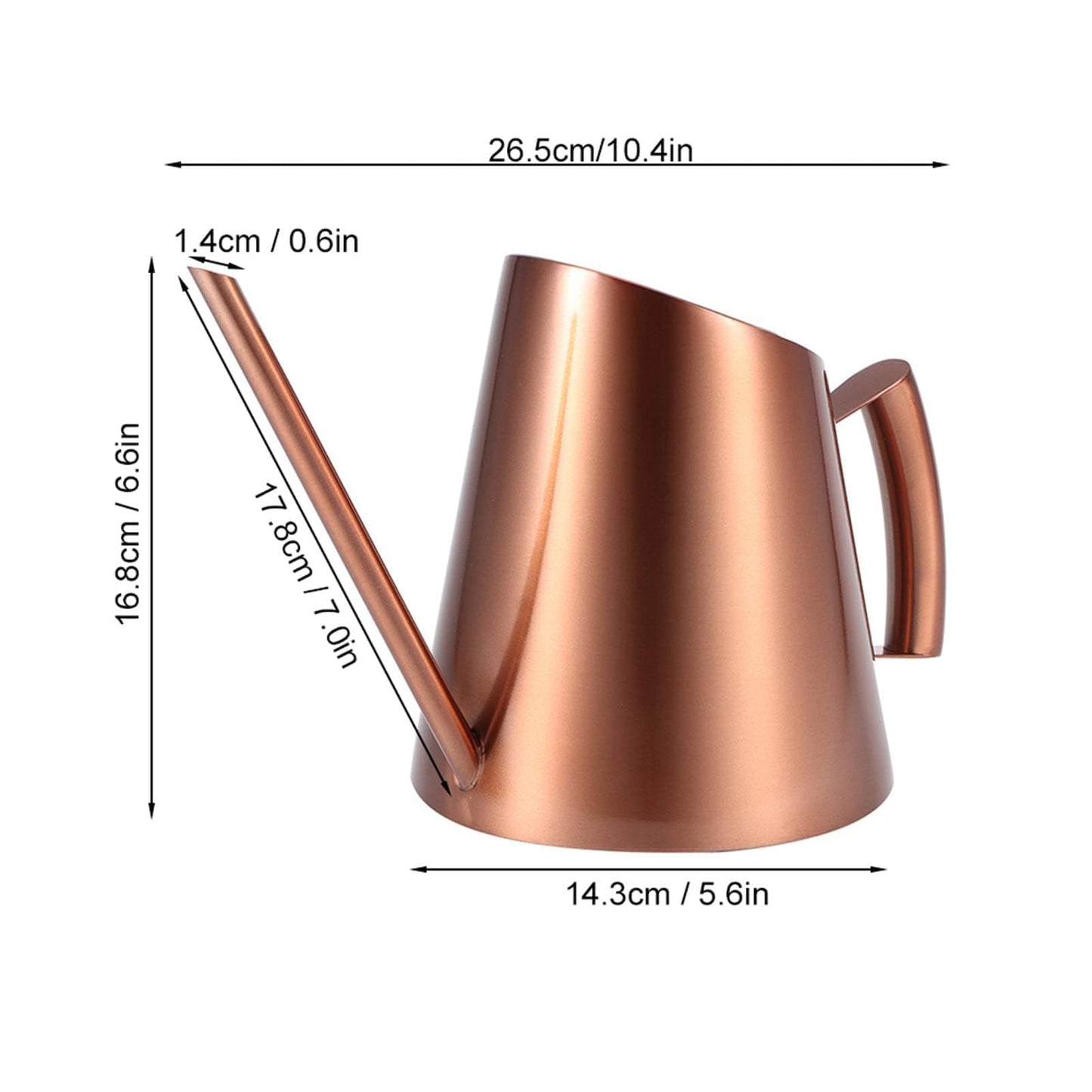 Watering Can Indoor Plants, 50 Oz/1500 Ml Decorative Long Spout Watering Cans for Indoor Plants Stainless Steel Watering Pot for Succulent Bonsai Garden Flower