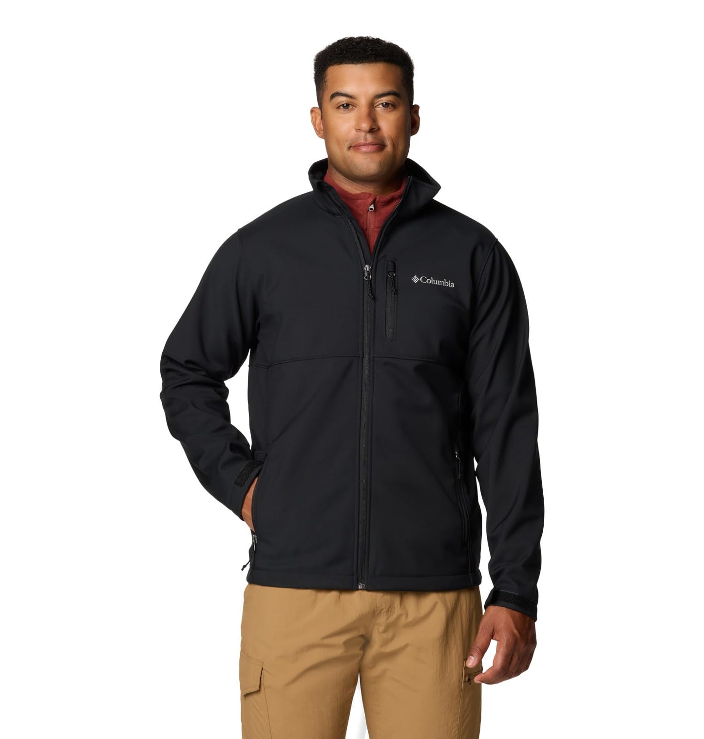 Columbia Men's Ascender Softshell Jacket, 2024 Black, Small