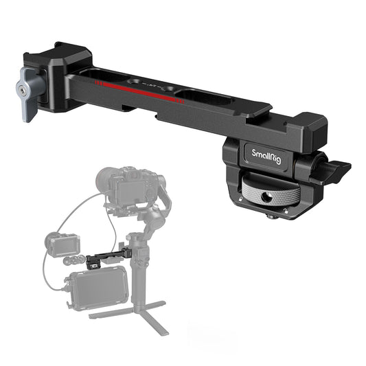 (New Version) SMALLRIG Adjustable Camera Monitor Mount with Quick Release NATO Clamp, Cold Shoe Mount, Design for DJI RS 4 Mini/RS 2 / RSC 2 / RS 3 / RS 3 Pro/RS 3 Mini/RS 4/ RS 4 Pro- 3026B