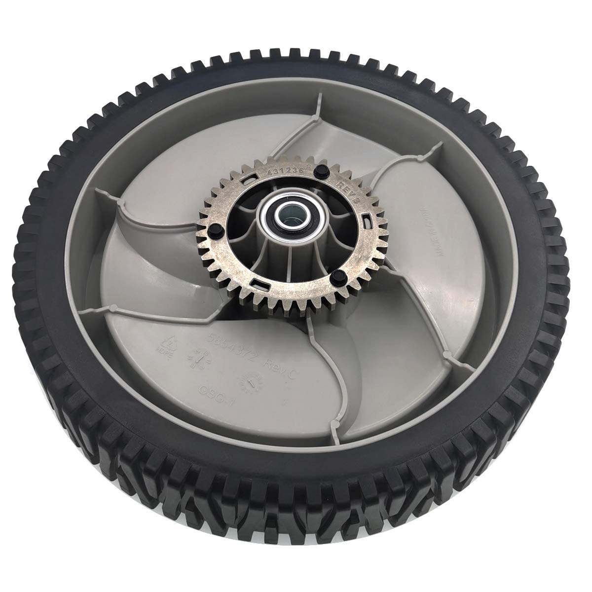 2 Pack 11" x 2" Rear Drive Wheel for Husqvarna 585437304 1/2" Center Hole 1 3/4" Bore