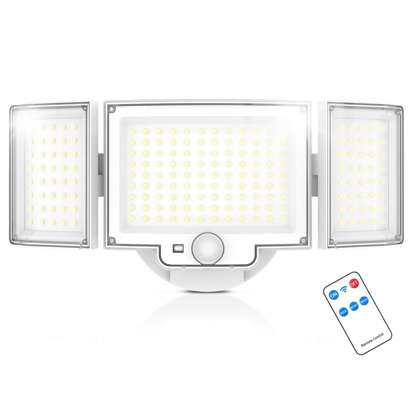 LED Security Lights Motion Sensor,188 LEDs 4200LM Dusk to Dawn Flood Lights Outdoor with 3 Modes Remote Control,IP65 Waterproof Motion Sensor Lights, for Garage,Yard,Porch 1 Pack