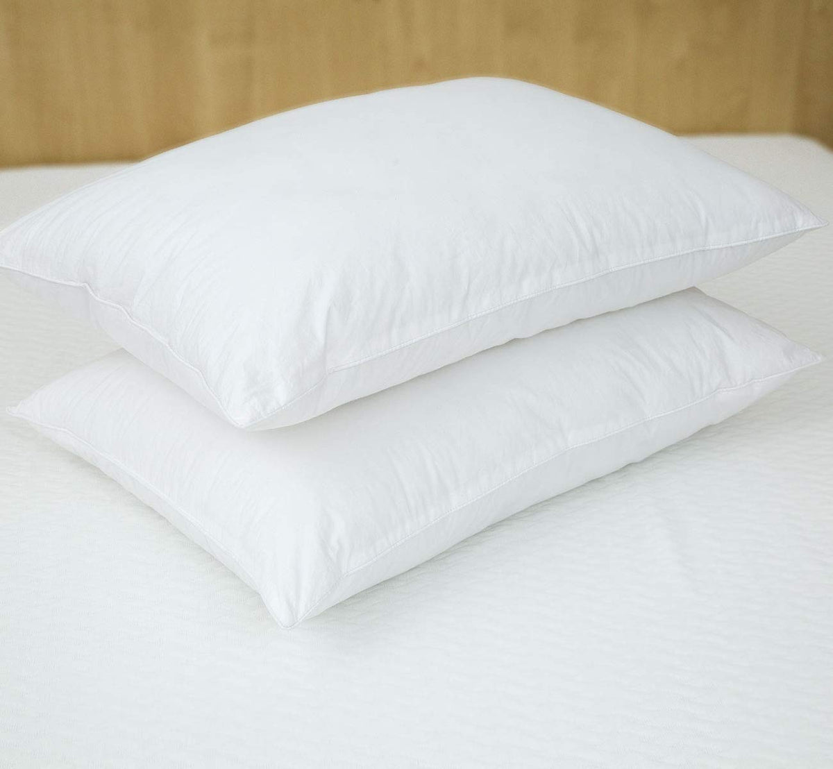 JA COMFORTS Duck Feather and Down Bed Pillows for Sleeping(2 Pack)- Queen(20IN×30IN), Filling Weight 39 OZ, Hotel Collection, 233TC Cotton Cover, White…