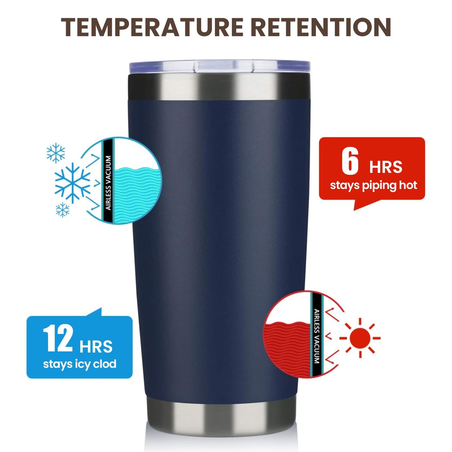 MEWAY 20oz Tumbler Double Wall Vacuum Insulated Travel Mug Bulk, Mix Color Stainless Steel Tumblers with Lid and Straw, Durable Powder Coated Coffee Cups for Cold & Hot Drinks