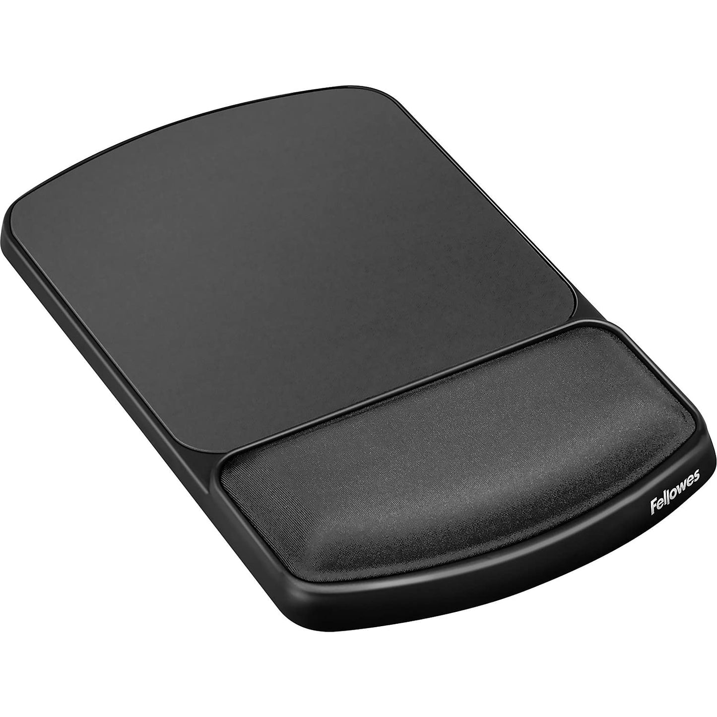 Fellowes Gel Wrist Rest and Mouse Pad, Graphite/Platinum (91741)