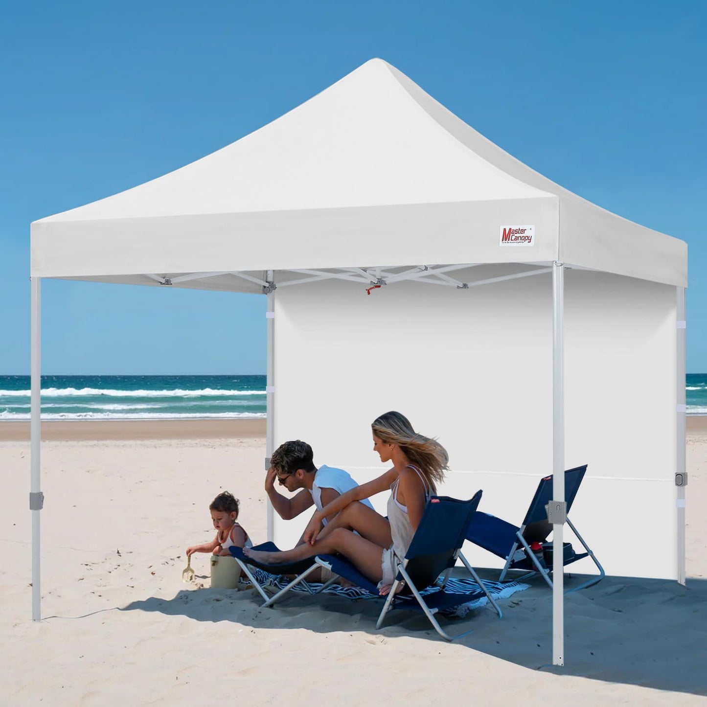 MASTERCANOPY Instant Canopy Tent Sidewall for 10x10 Pop Up Canopy,1 Pack (10x10 Feet, White)