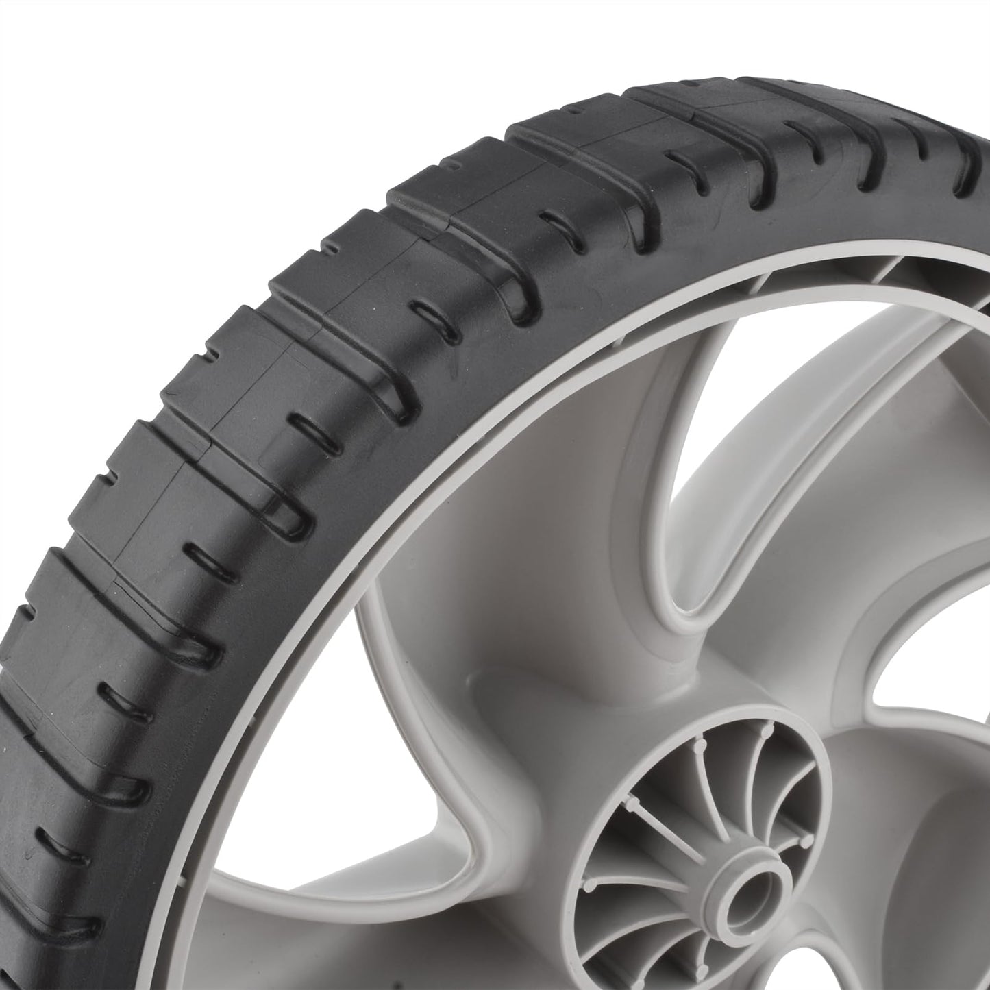 490-324-0002 12-inch Plastic Wheel for Craftsman for Poulan for Brute for Honda for Husqvarna for Yard Machines for Walk-Behind Lawn Mower