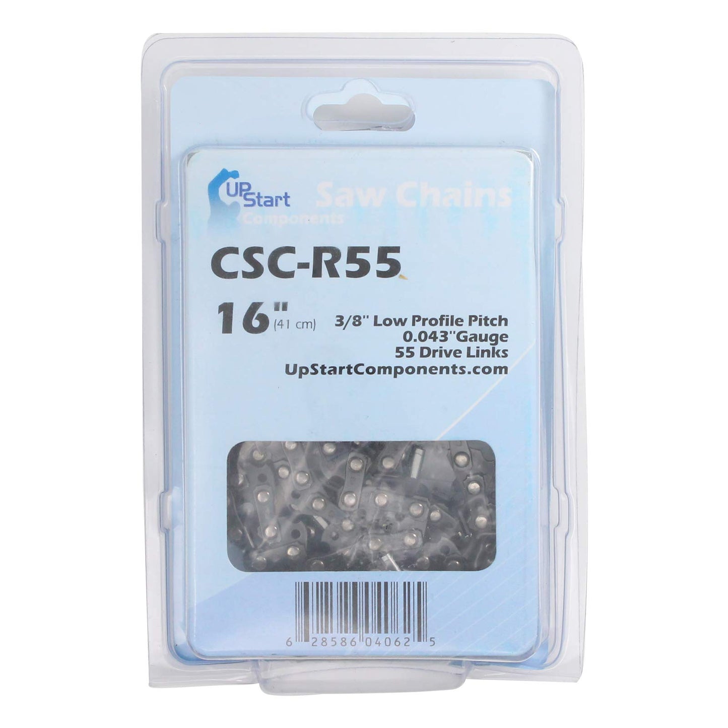 6 Pack 16-Inch Chainsaw Chain Replacement for Stihl - Compatible with Stihl Ms 170, Ms180c, 017, Ms 192 T, Ms 171, E 140, 019, Ms 180 Cb, 61pmm3 55, Ms 192 C - 3/8" Pitch, 043" Gauge, 55 Links