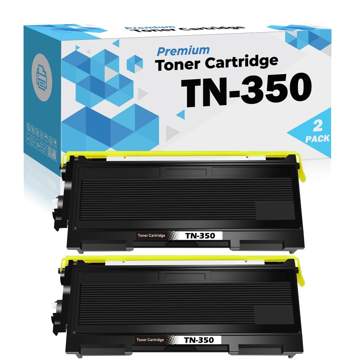 Ultra Toner® Compatible Replacement for Brother TN350 Black Toner Cartridge TN-350 DCP-7010 7020 7025 HL- 2030R 2040N 2040R 2070N 2070NR IntelliFax-2850 2910 2920 MFC-7220 7225n 7820D 7820N (2PK)
