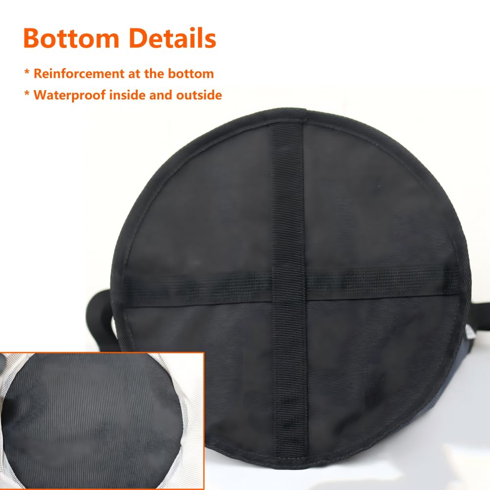 Kaulhp 2PCS Horse Feed Bag,Heavy Duty Nylon Mesh Grain Feed Bag with Adjustable Strap,Horse Muzzle Feed Bag with Comfort Neck Pad and Nose Pad (Dark Blue)