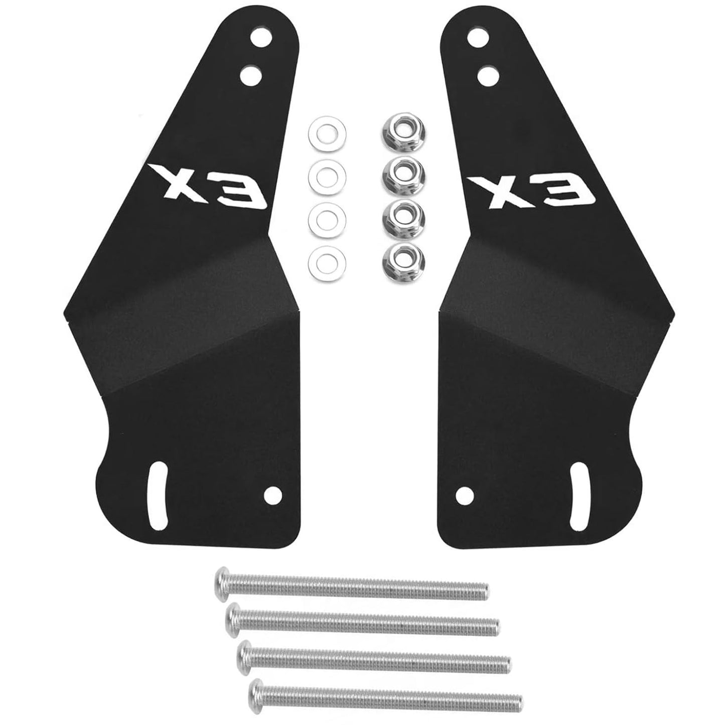 VPZMT 50'' LED Light Bar Mounting Brackets Compatible with Can-am Maverick X3 Upper Roof Windshield Stock Roll Cage 2017-2024 Models (Can-am X3-2)