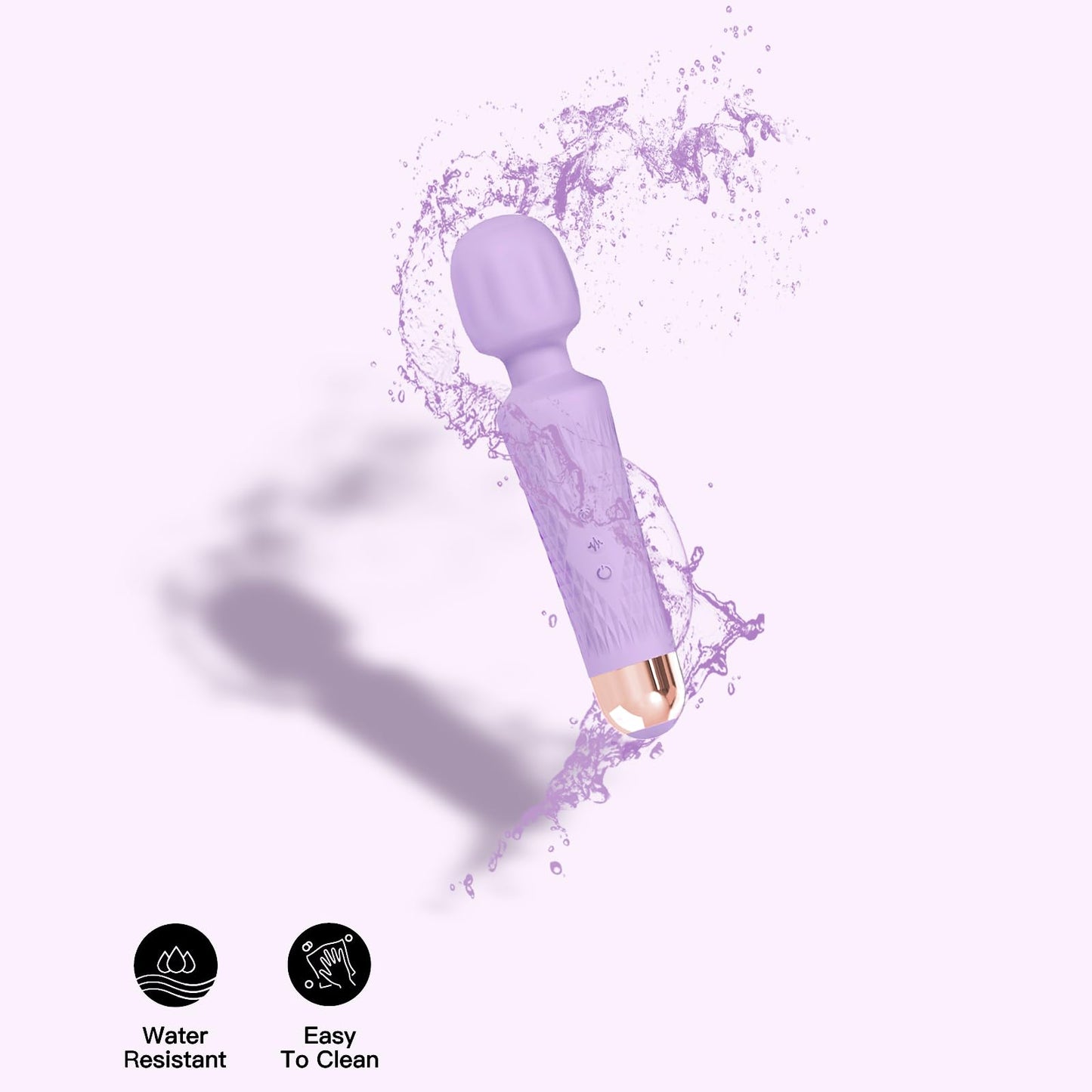 NICLOVE The Upgraded 3-in-1 Personal Massager – 3H Powerful Vibration, Quiet & Waterproof – 20 Modes 8 Speeds Muscle Therapy Stick for Deep Tissue, Sports Recovery, Cordless & Travel Friendly (Purple)