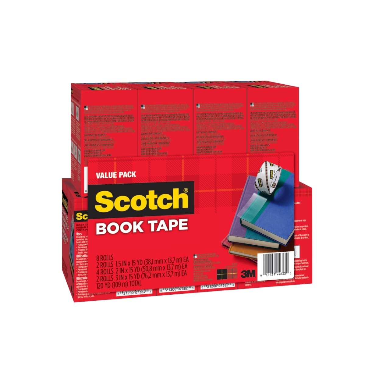 Scotch® Book Tape Value Pack 845-VP