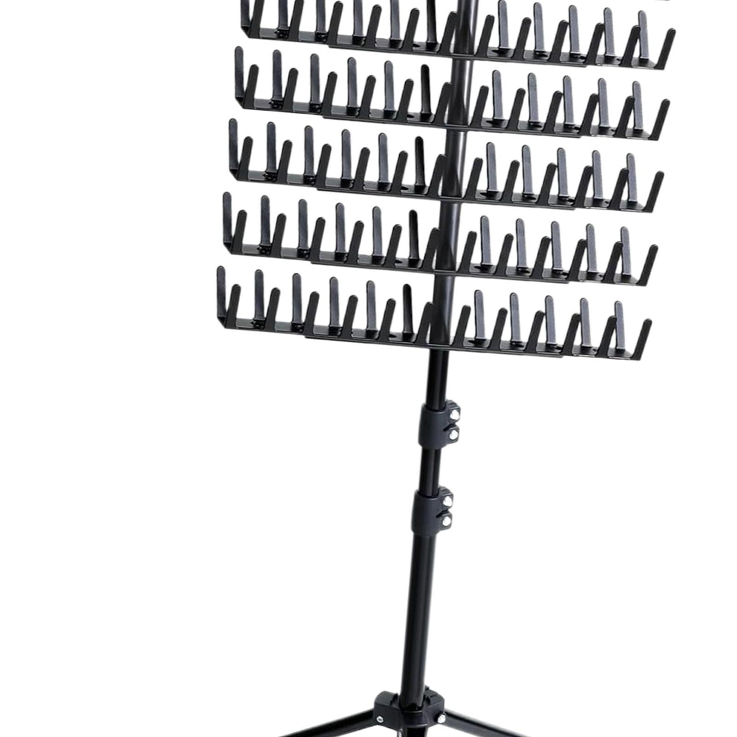 Braiding Hair Rack Standing for Braiding Hair,144 Pegs Adjustable Height,Braid Rack Standing,Braid Rack for Braiders Stylists, black