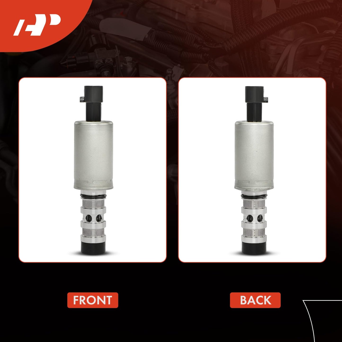 A-Premium 2-PC Intake and Exhaust Engine Variable Valve Timing (VVT) Solenoid Compatible with Chevrolet Cruze 2011-2015, Cruze Limited 2016, Sonic, Trax, Aveo, Aveo5 & Pontiac G3 & Saturn Astra