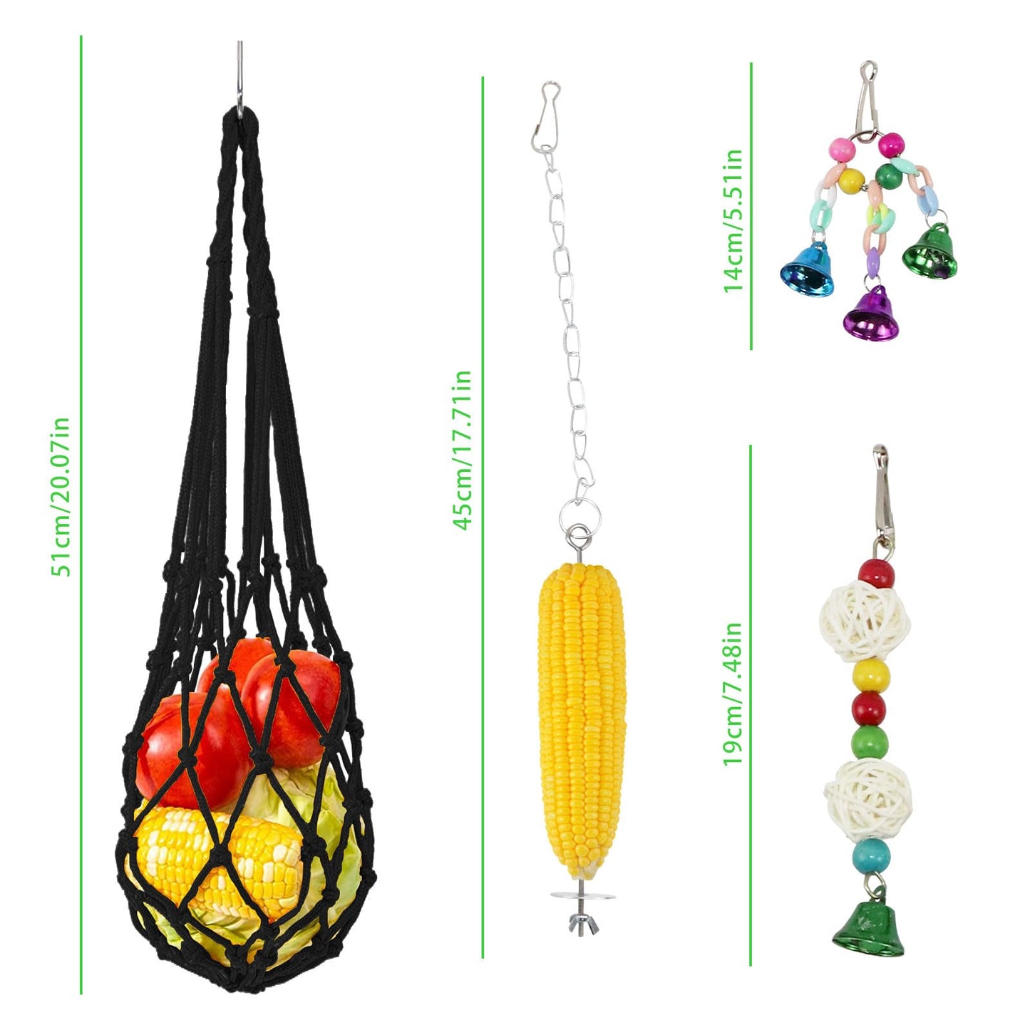 Qivine Chicken Toys for Coop with Swings for Coops, 10Pcs Chicken Toys for Your Chickens with Chicken Mirror, Hanging Chicken Enrichment Toys for Chickens