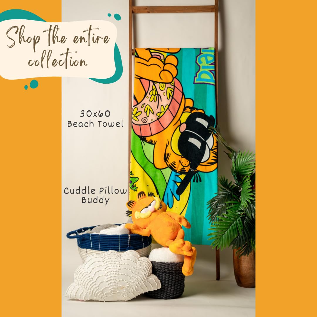 Franco Collectibles Garfield Super Soft Cotton Bath/Pool/Beach Towel, 60 in x 30 in, (100% Officially Licensed Product)