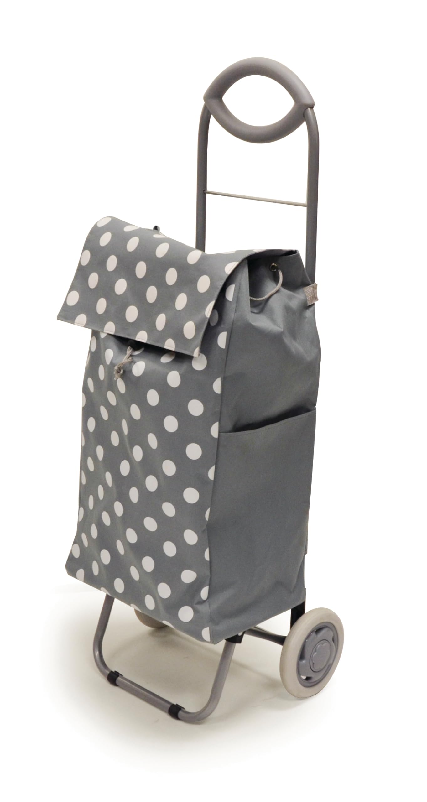 BIOS Living Wheeled Shopping Trolley, Foldable Shopping Cart, Dolly, Utility Cart, Rolling Cart, Grocery Cart, Travel Cart, Lightweight, Portable, Side Pocket, Durable