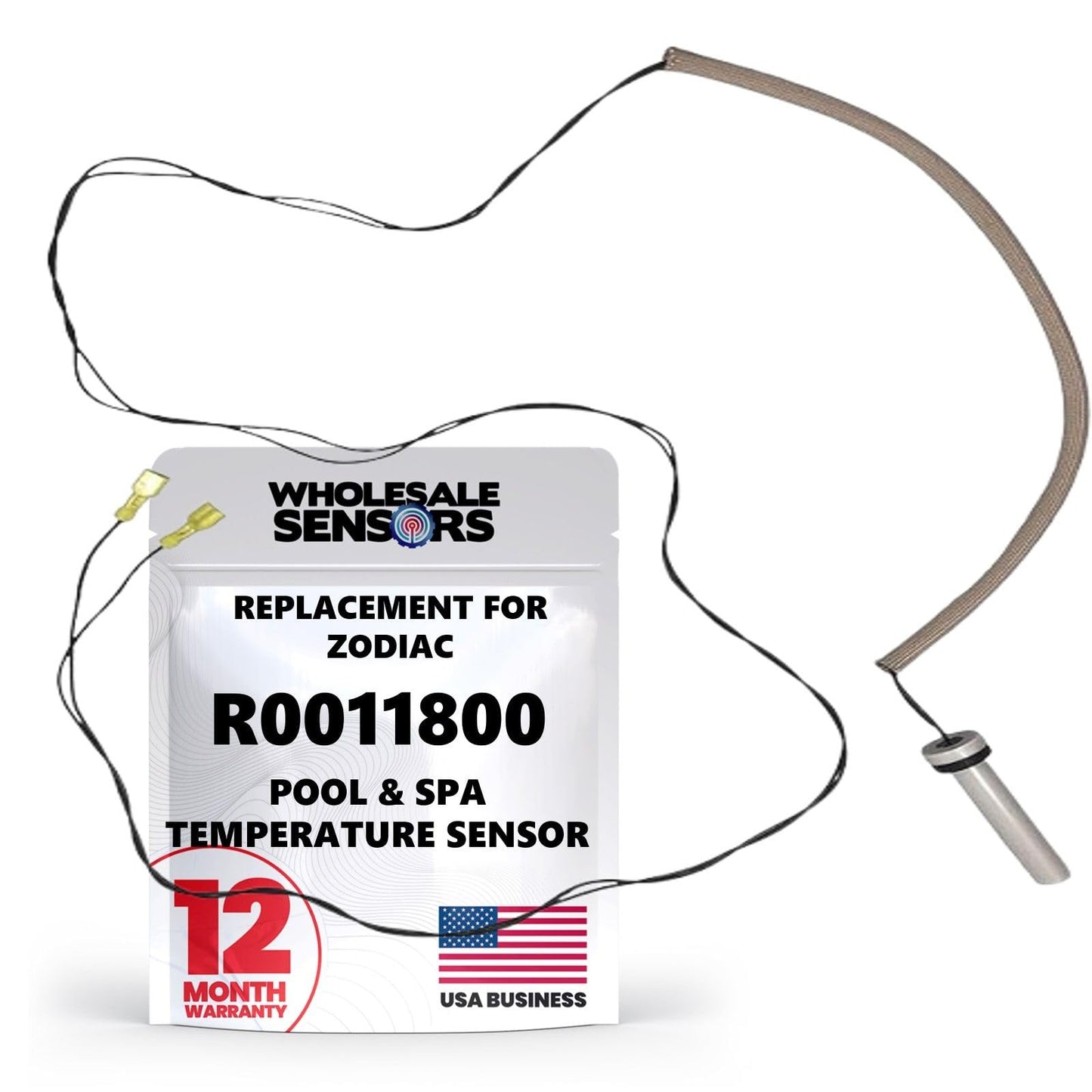 Zodiac R0011800 Electronic Replacement Temperature Sensor for Zodiac & Jandy Pool and Spa Heaters 12 Month Warranty