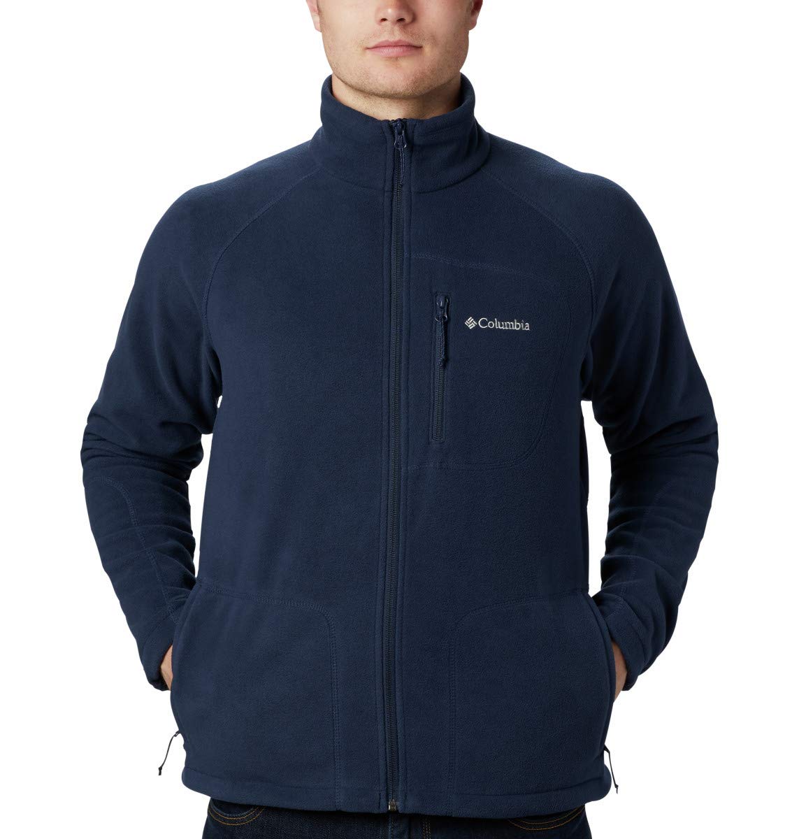 Columbia Men's Fast Trek II Full Zip Fleece, Collegiate Navy, Small