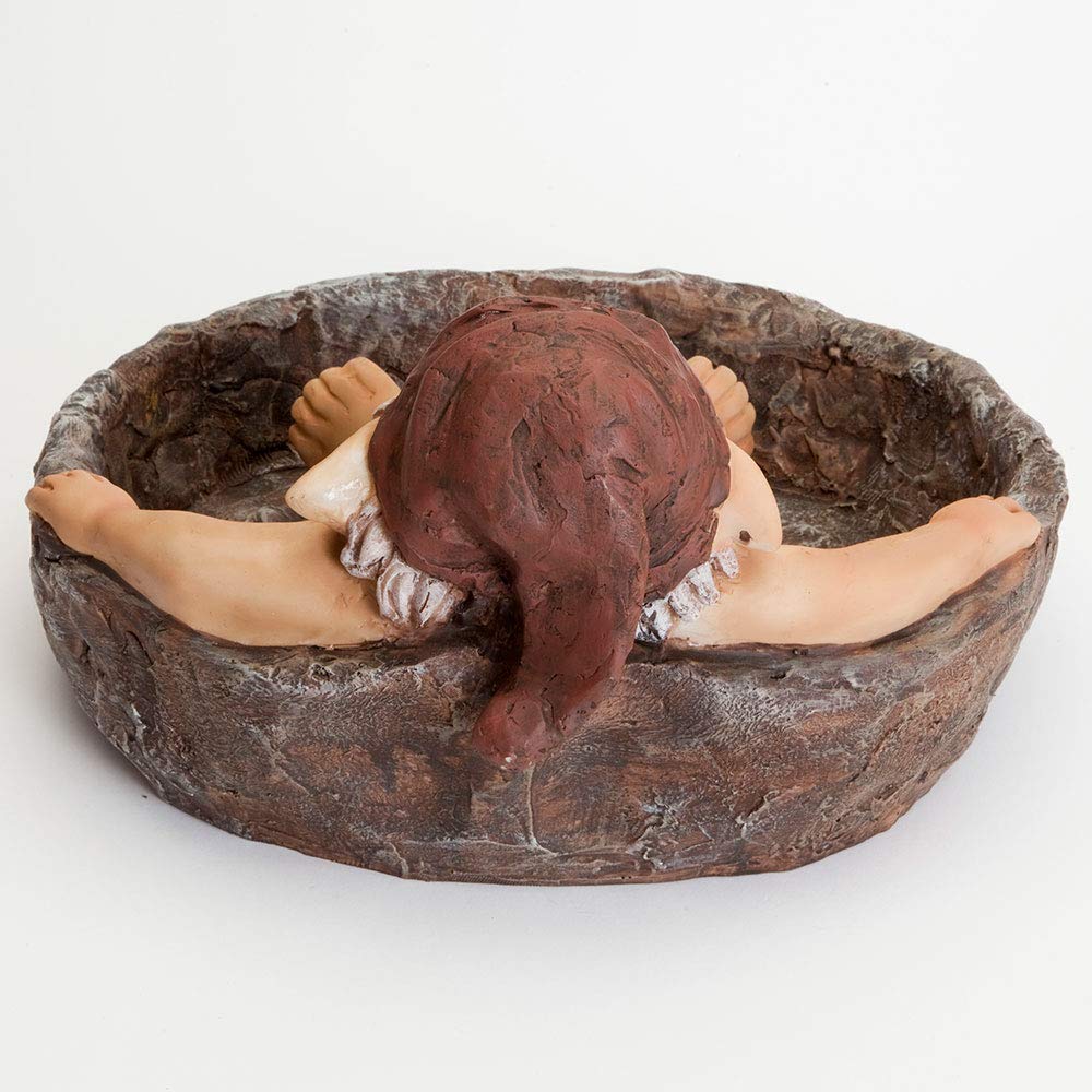 Bits and Pieces - Gnome Relaxing Pool - Elf Birdbath Garden Art Statue - Outdoor Garden Decor Sculpture