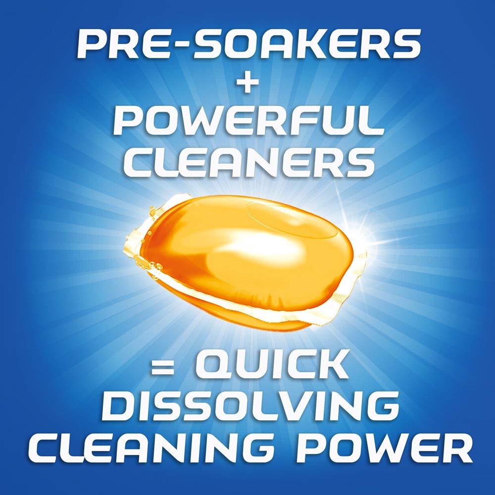 Finish Dishwasher Detergent Soap, All In 1 Gel Pacs, Orange Blossom, 90 Tablets