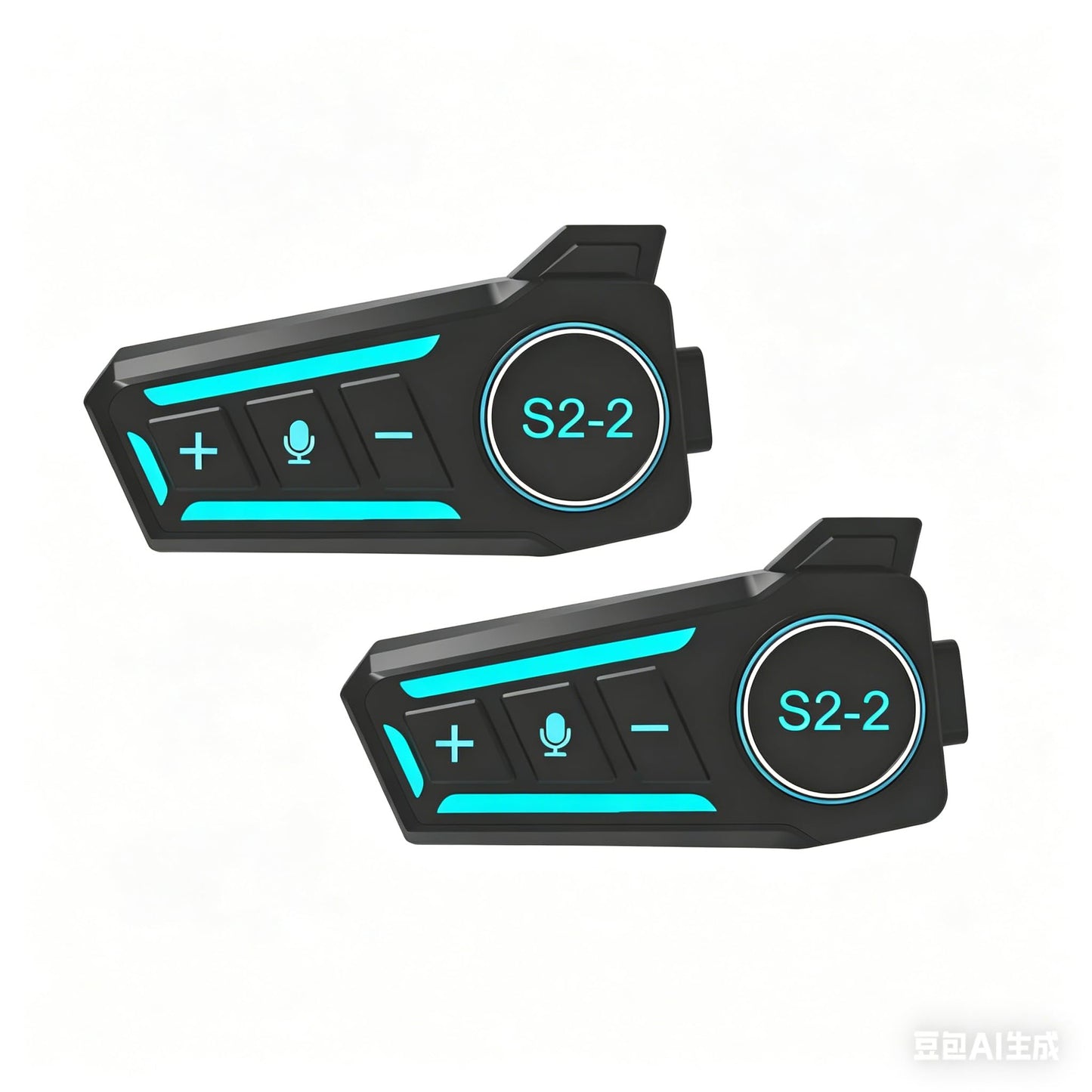 Motorcycle Intercom Headset USB C Interface Communication System AI Voice Assistant IP67 Waterproof Music Sharing Automatic Answer Noise Cancellation Motorbike-Helmet-Wireless-Intercom-Headset