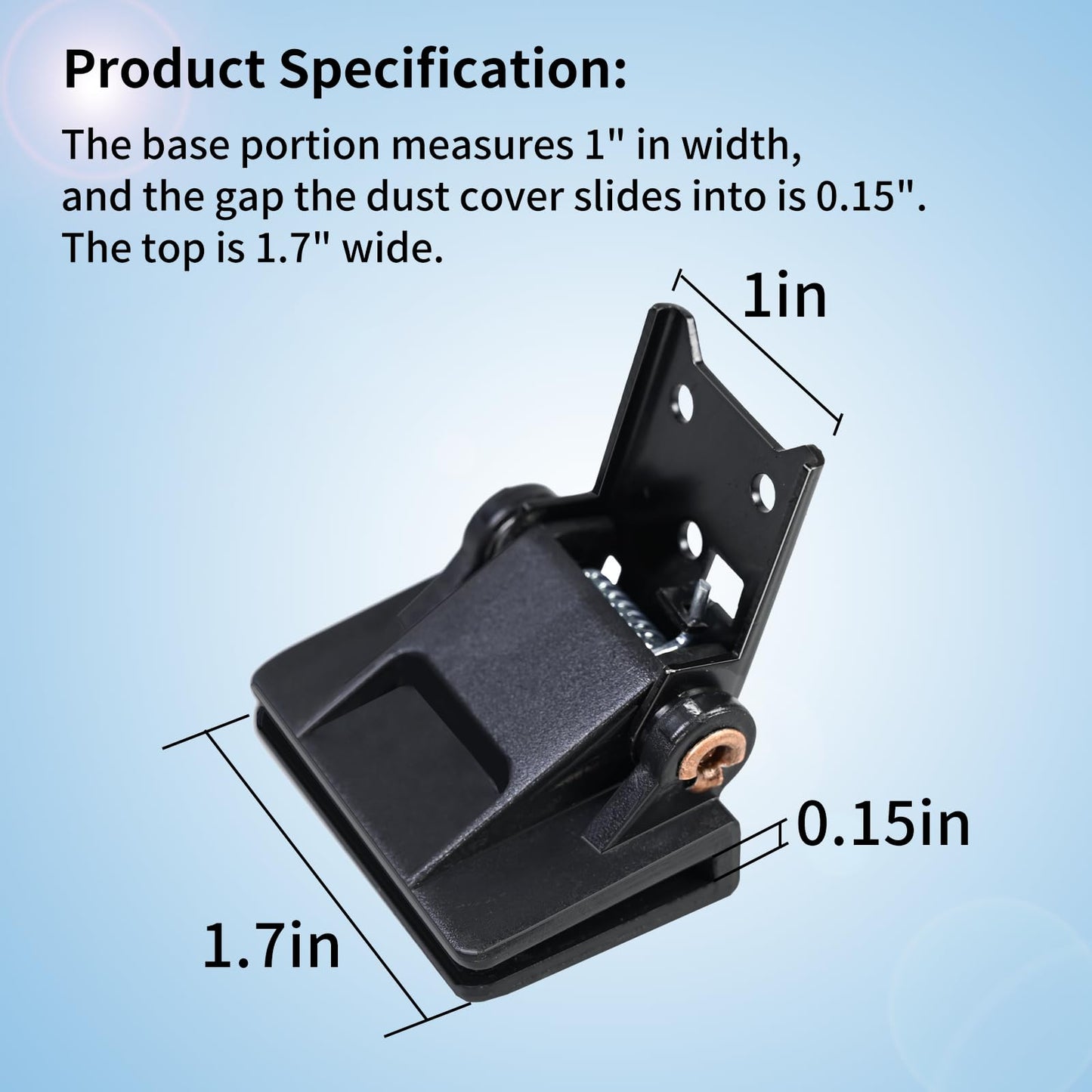 2 Pcs Vsttar Dust Cover Hinge Turntable Parts Compatible with Akai AP-206,AR - AR The Turntable,BSR - Quanta 450SX,Kenwood - KD-40R,Sony PS-11,PS-22,Yamaha-P-200,Different Makes Models of Turntables
