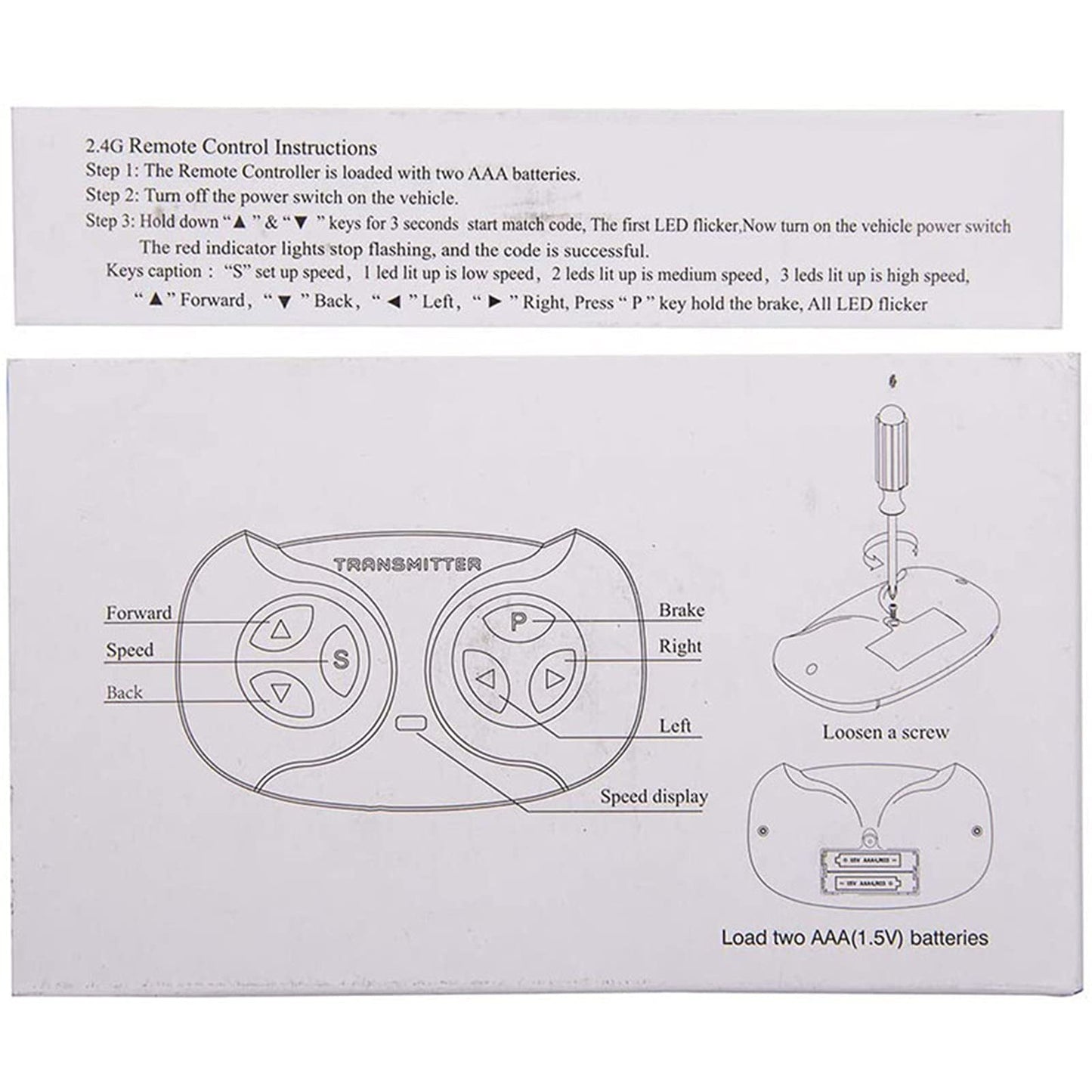 2.4G Bluetooth Remote Control and JR1930RX-2-24V Receiver Kit Kids Powered Ride On Car,Controller Control Box Accessories for Children Electric Ride On Car Replacement Parts