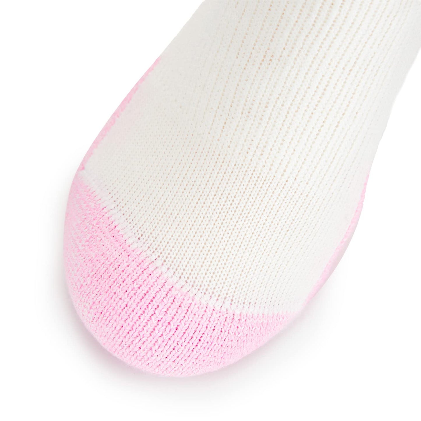 Thorlo Women's Distance Walking Sock 3 Pack, White/Pink, Medium Shoe Size 7-9