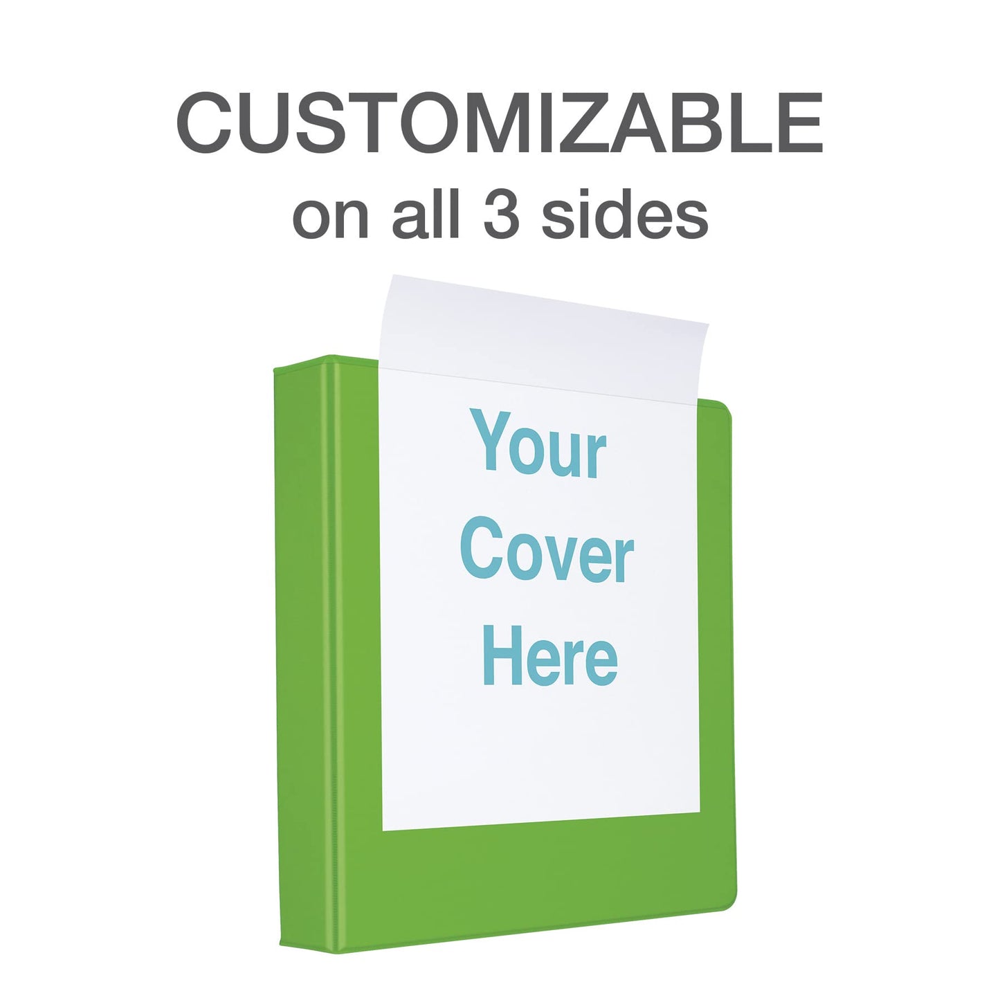 Oxford® 3 Ring Binders, Binders for School and Office, Durable 2 inch D Rings, Holds 540 Sheets, ClearVue™ Presentation Binder, Green, 4PK