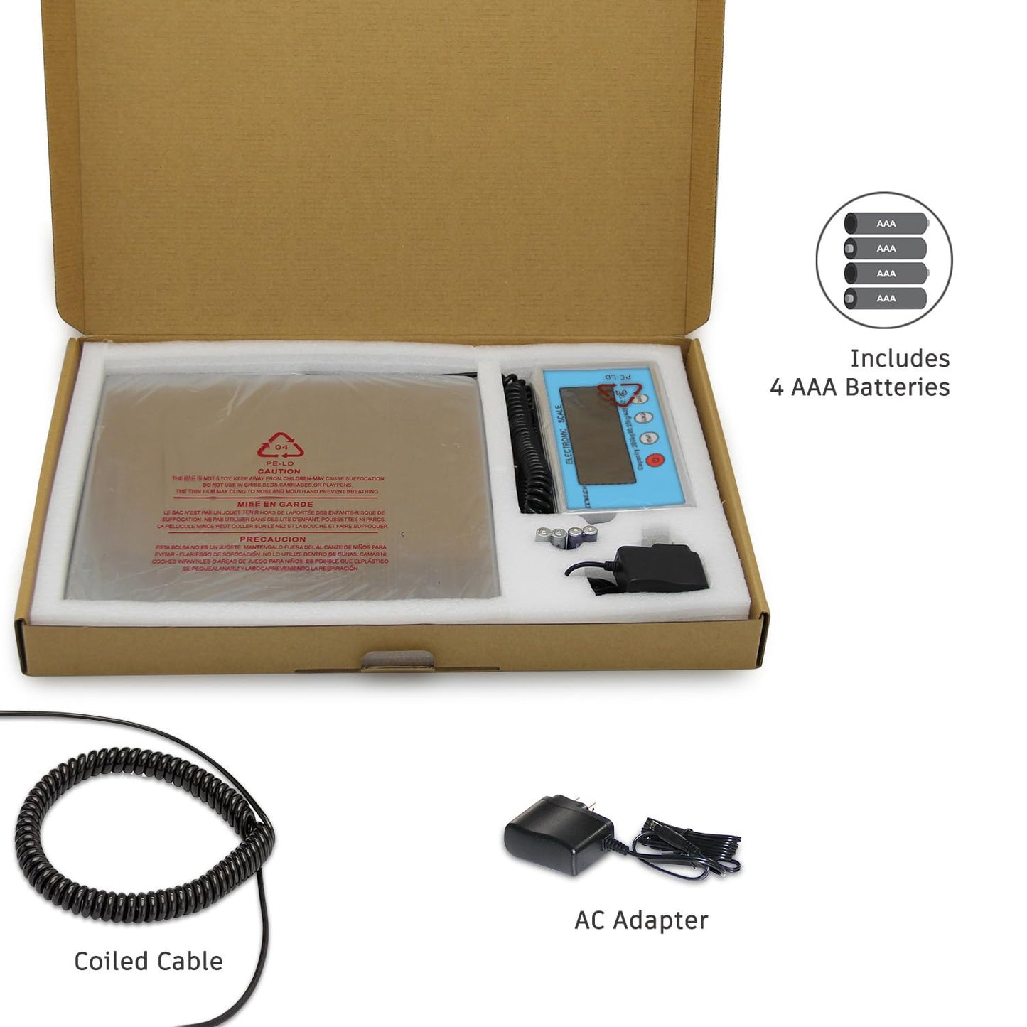 CCWEIGH Digital Shipping and Postal Weight Scale, 440 lbs x 1.76 oz, UPS USPS Post Office Scale