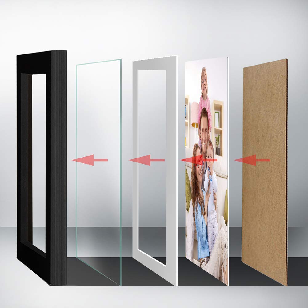 Giftgarden Multi Picture Frames Set, Black Photo Frame for Multiple Photos, Matted, 10 Pcs, Two 8x10, Four 4x6, Four 5x7