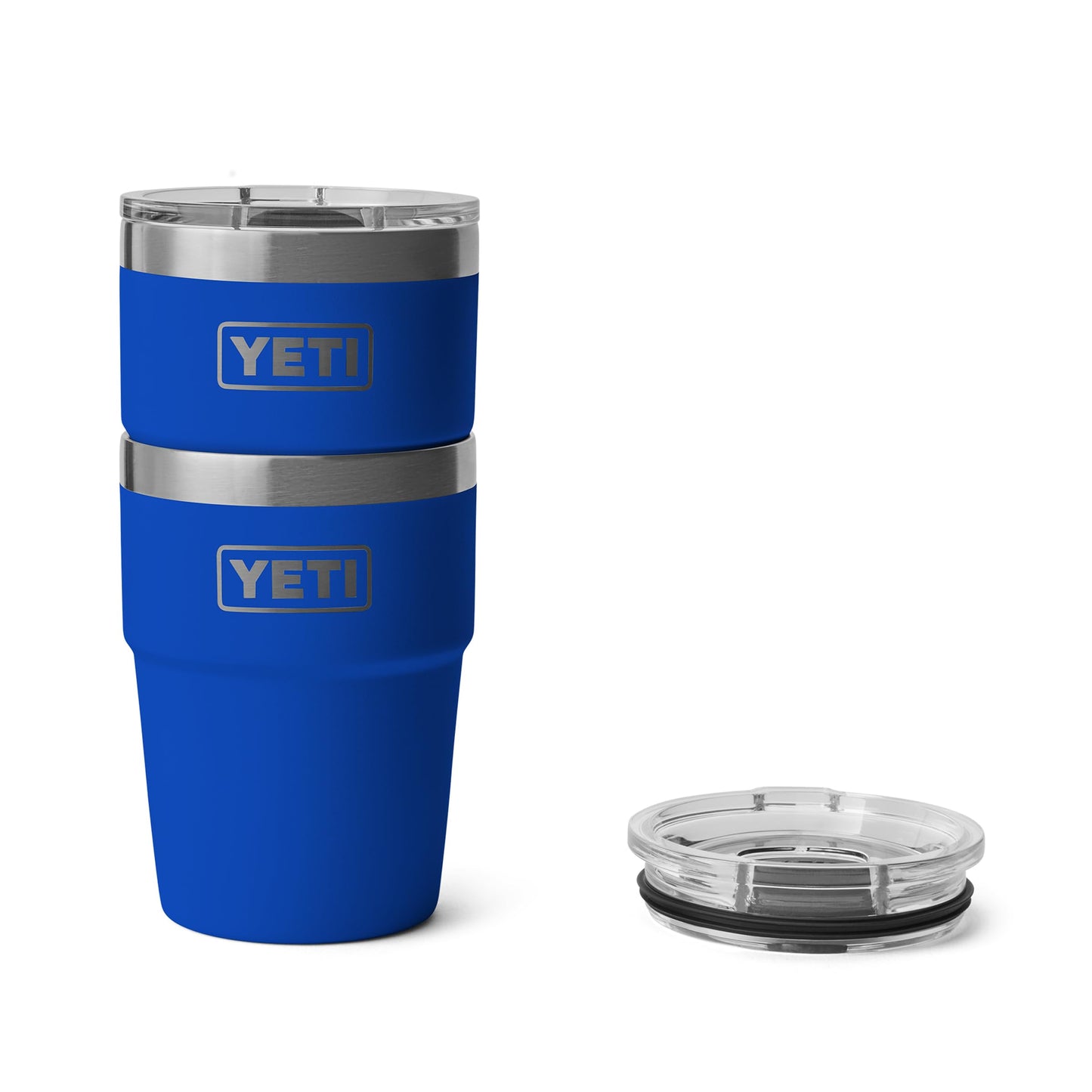 YETI Rambler 16 oz Stackable Tumbler, Vacuum Insulated, Stainless Steel with MagSlider Lid, Royal Blue