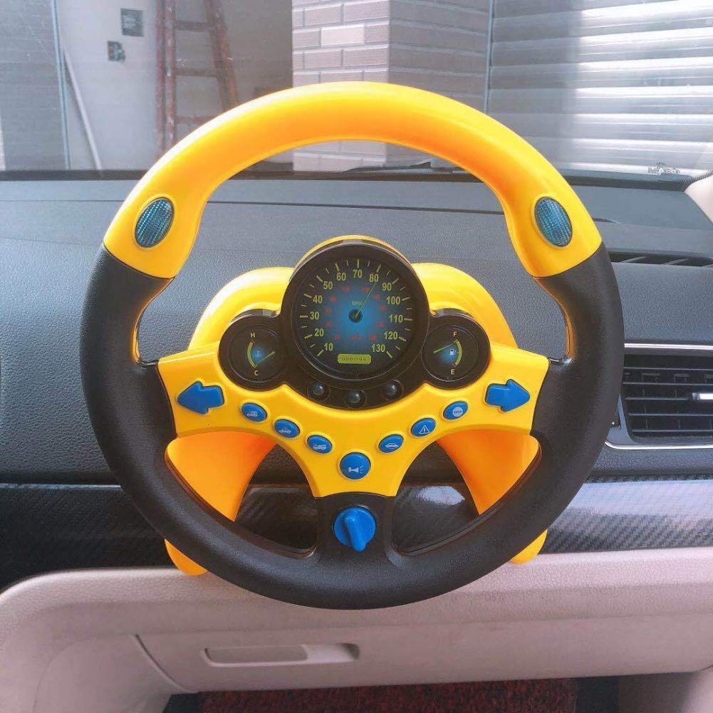 Facaily Copilot Simulated Steering Wheel Toy Children's Educational Sounding Toy Small Steering Wheel