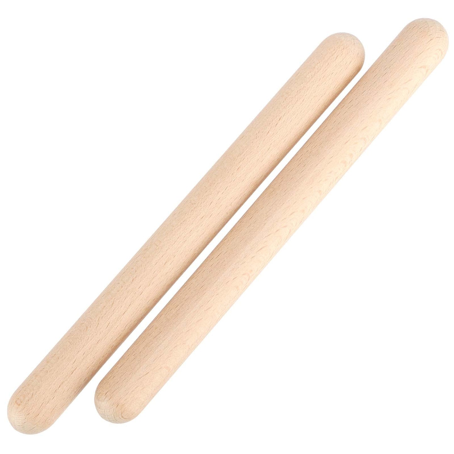 TAICHEUT 48 Pcs Rhythm Sticks 8 Inch, Classical Natural Wood Claves Musical Instruments, Percussion Instruments for Music Lovers, Performance