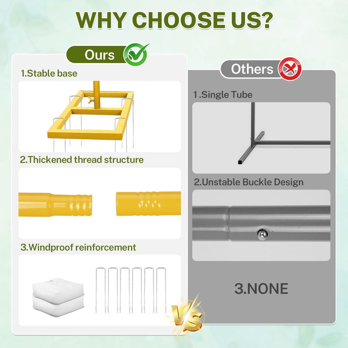 8FT Adjustable Square Backdrop Stand, Wedding Arch Frame, Heavy Duty Backdrop Stand, Adjustable Metal Backdrop Stand with Storage Bag, Backdrop Frame for Baby Shower Birthday Party, Anniversary