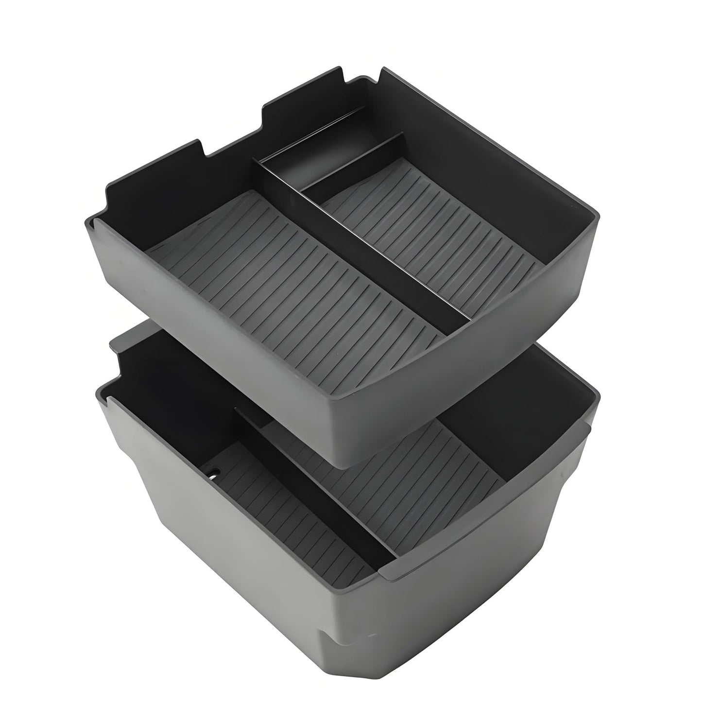 Coleya Double Layer (Only for Electronic Shift), 2025 2026 Tucson/Tucson Hybrid/Tucson PHEV Center Console Organizer, Durable ABS Plastic&Anti-Slip Console Tray Insert 2025 Tucson limited Accessories