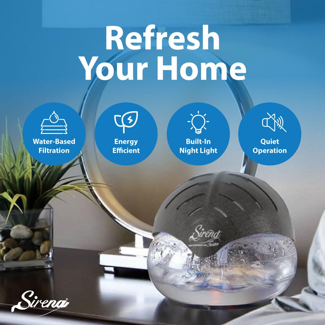 Sirena Twister Air Purifier and Freshener - Black