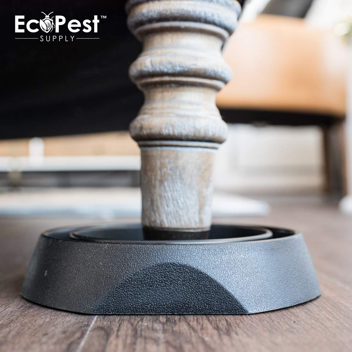 Bed Bug Interceptors - 8 Pack | Bed Bug Blocker (Pro) Interceptor Traps (Black) | Eco Friendly Insect Trap for Bed Legs | No Chemicals or Pesticides | Monitor, Detector, and Trap for Bed Bugs