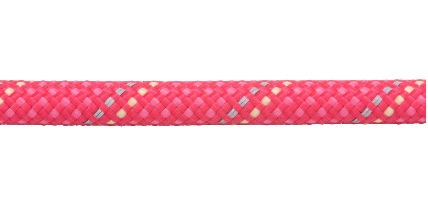 Ruffwear, Just‑a‑Cinch Slip Lead Dog Leash, 5 ft Reflective Rope with Adjustable Silicone Stoppers, Collar‑Free Cinch Design, Tubular Webbing Handle, Accessory Loop, Pink