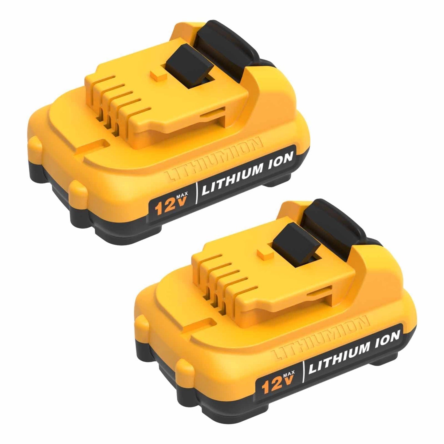 2Pack 4000mAh Replacement for Dewalt 12V Max Lithium Battery, LED Power Display Fast Charging Long Runtime, Compatible with Dewalt DCB121 DCB123 DCB125 DCB127