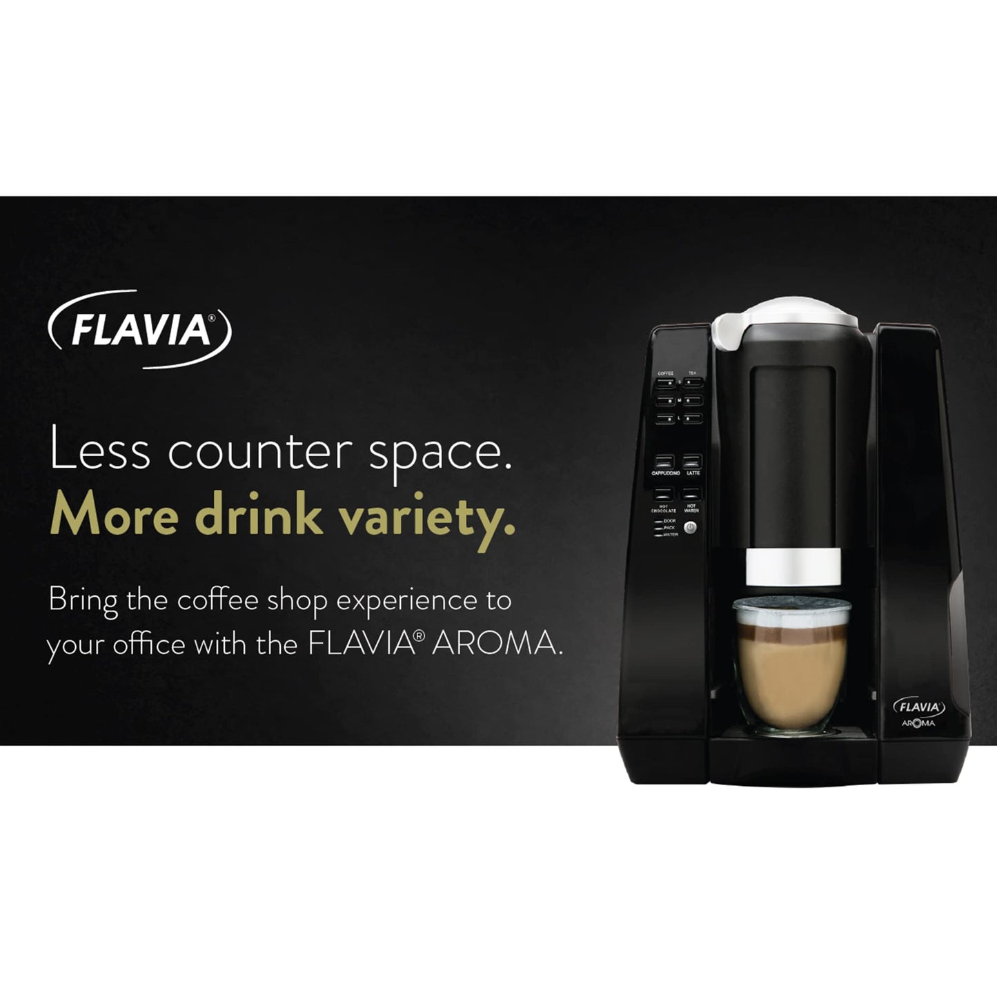 Flavia Mars Drinks Aroma Single-Serve Coffee Brewer works Freshpacks, Black, Medium