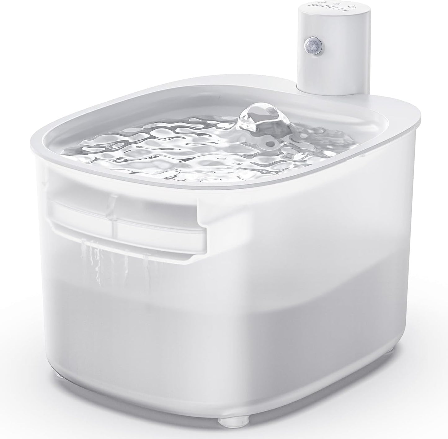 Wireless Cat Water Fountain, 88oz / 2.6L Cat Fountain Battery Operated, Cordless Pet Water Fountain for Cats & Dogs with Motion Sensor, Ultra Quiet Pump, Multi-Filtration